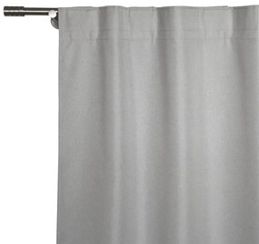 Tenda ignifuga Linen grigio, passanti nascosti 140x300 cm