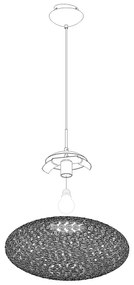 Eglo 95286 - Lampadario a sospensione con filo CLEMENTE 1xE27/60W/230V