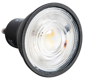 Set di 5 Lampada LED GU10 nera 7W 610 lm 3000K