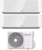 Climatizzatore Condizionatore Unical Dual Split Inverter serie AIR CRISTAL 13+13 con XMX2 18HE R-32 Wi-Fi Optional 13000+13000