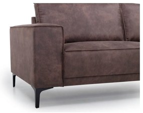 Divano in similpelle marrone 224 cm Copenhagen - Scandic