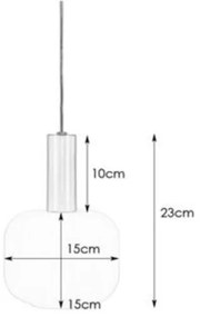 Markslöjd 108122 - Lampadario su filo SOBER 1xE14/40W/230V cromo opaco