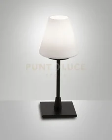 Lucy lampada da tavolo attacco g9 lampadina inclusa colore nera d.1...