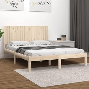 Giroletto Senza Materasso 200x200 Cm İn Legno Massello Di Pino /