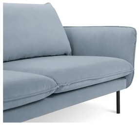 Divano in velluto azzurro 230 cm Vienna - Cosmopolitan Design