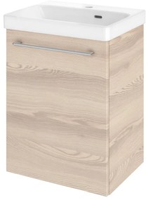 Mobile da bagno sotto lavabo SENSEA Remix marrone opaco L 45 x H 58 x P 33 cm 1 anta, lavabo non incluso