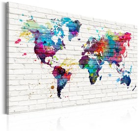 Quadro Modern Style  Walls of the World  Colore colorful, Dimensioni e Misure 120x80