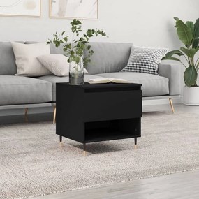 Tavolino Da Salotto Nero 50x46x50 Cm İn Legno Multistrato /