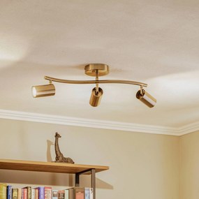 Lucea Faretto da soffitto Spotte, ottone anticato, a 3 luci