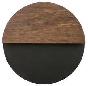 Applique a LED LUNA LED/7W/230V diametro 26 cm nero/marrone