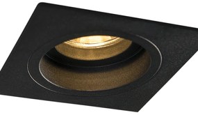 Faretto da incasso smart nero quadrato con Wifi GU10 - Chuck