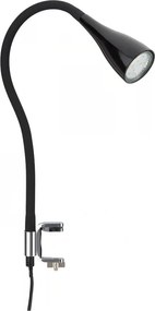 Lampada con clip 1xGU10/3W/230V nera