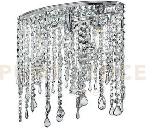 Plafoniera breeze cromo  e cristalli k9 3 luci attacco e14 40x15,5x...