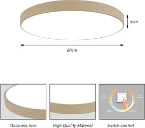 Brilagi-LED Plafoniera POOL LED/100W/230V 3000/4500/6000K Ø 80 cm beige