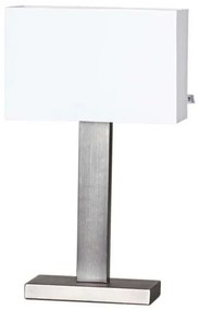 Prime Lampada da Tavolo H47 Brushed Steel/White - By Rydéns