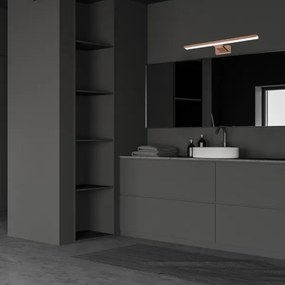 Illuminazione LED per specchio da bagno SHINE, 13,8 W/230 V, 60 cm, IP44, oro rosa