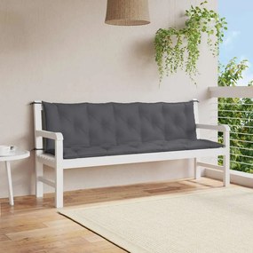 Cuscino Per Panca Antracite 180x(50+50)x7 Cm İn Tessuto Oxford /