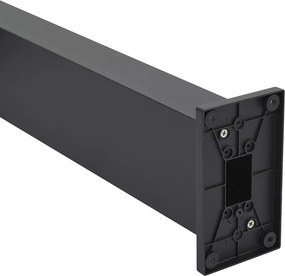 Lampada da esterno nera 65 cm con LED IP64, luce soffusa e solare - Charlene