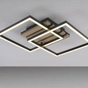 JUST LIGHT. 14053-79 - Plafoniera LED AKUSTIKA LED/15W/230V rovere/nero