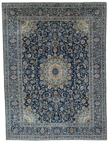 Kashan Tappeto persiano 310x410 Blu (Iran) Annodato A Mano