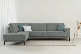 Divano angolare in grigio scuro (con penisola a sinistra) Copenhagen – Scandic