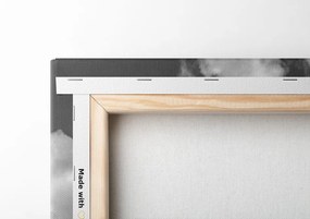 Quadro su tela – Paesaggio montano maestoso in bianco e nero