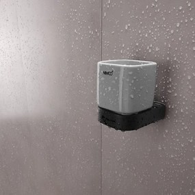 NIMCO NKC set-31K-T-90-Distributore di sapone, portaspazzolino e gancio a muro NIKAU