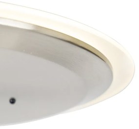 Lampada da terra moderna in acciaio con LED dimmerabile e braccio di lettura - Strela