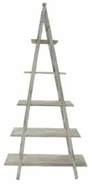 Scaffale DKD Home Decor Bianco Pino Legno MDF (80 x 34 x 157 cm)