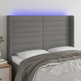 Testiera A Led Grigioscuro 147x16x118/128cm İntessuto /