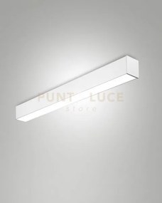 Turner plafoniera bianco a led 29w 3000k 3470lm opale ip40 100cm