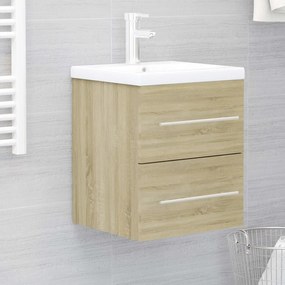 Mobile Lavabo Rovere Sonoma 41x38,5x48 Cm İn Legno Multistrato /