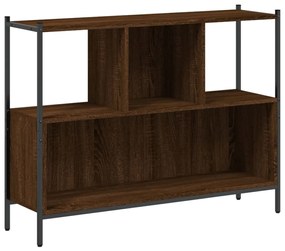 Libreria rovere marrone 102x28x77,5 cm in legno multistrato
