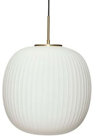 Hübsch - Serene Lampada a Sospensione Ø42 Opale/Ottone Hübsch