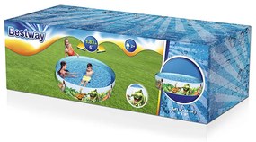 Bestway Piscina Rigida per Bambini PVC Dinosauri 183x38 cm +2 Anni Giardino 55022