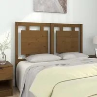 Testiera per Letto Marrone Miele 125,5x4x100cm in Pino Massello 817933