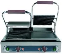 Piastra ghisa doppia liscia rigata panini toast RS3065