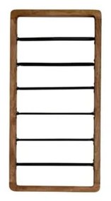 Portabottiglie da parete marrone per 6 bottiglie di vino Sorrento - Light &amp; Living