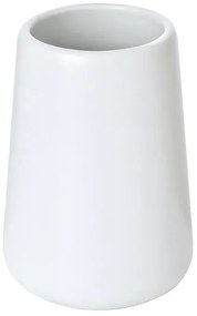 Bicchiere portaspazzolini da appoggio Sidney in ceramica bianca