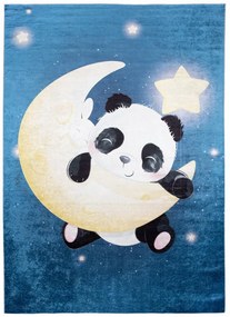Tappeto per bambini con motivo panda sulla luna Larghezza: 80 cm | Lunghezza: 150 cm