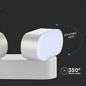 Applique LED da esterno flessibile 2xLED/12W/230V IP65 grigio