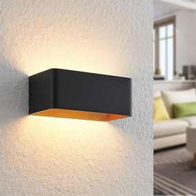 Arcchio Applique a LED Karam, 20 cm, nero, metallo, su/giù