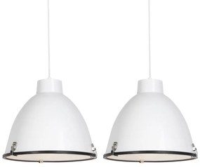 Set di 2 lampade a sospensione bianco 38 cm dimm - ANTEROS
