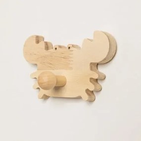 Appendiabiti Da Parete In Legno Sebbas Kids Granchio - Sklum