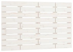 Testiera da parete bianca 81x3x63 cm in legno massello di pino