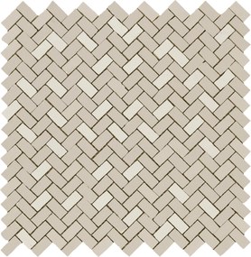 Mosaico 40x40 in pasta bianca 6 mm ocra bone Ceramiche Ragno Tactile 00R71L04