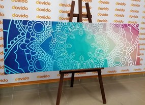 Stampa su tela – Mandala pastello