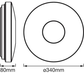 Ledvance - Plafoniera LED con sensore SPARKLEDOT LED/24W/230V