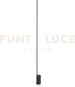 Essence round lampada da terra nera led 3000k  24w  2400 lm