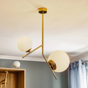ALDEX Lampada a sospensione Dione, 2 luci, oro